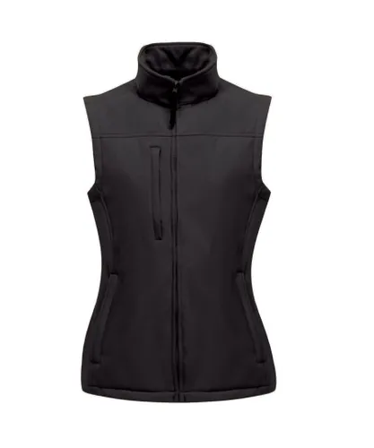 Regatta Womens/Ladies Flux Softshell Bodywarmer / Sleeveless Jacket (Water Repellent & Wind Resistant) - Black
