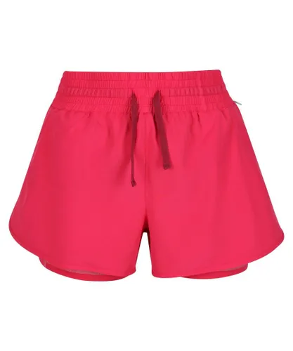 Regatta Womens/Ladies Hilston 2 in 1 Shorts (Rethink Pink) - Multicolour