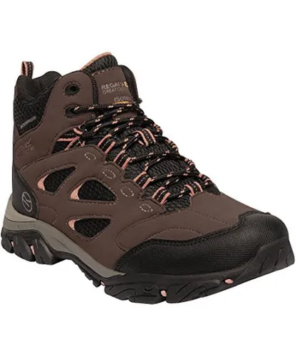 Regatta Womens/Ladies Holcombe IEP Mid Hiking Boots - Chestnut