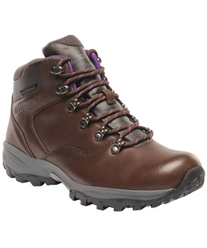 Regatta Womens/Ladies Lady Bainsford Waterproof Leather Walking Boots - Brown
