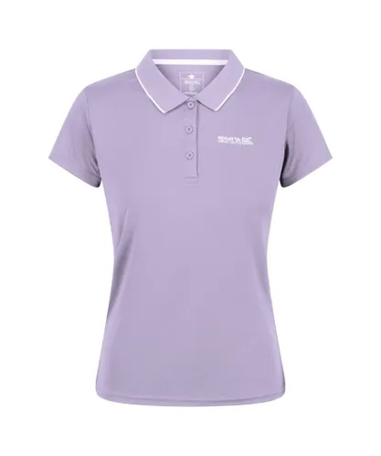 Regatta Womens/Ladies Maverick V Polo Shirt (Pastel Lilac) Cotton