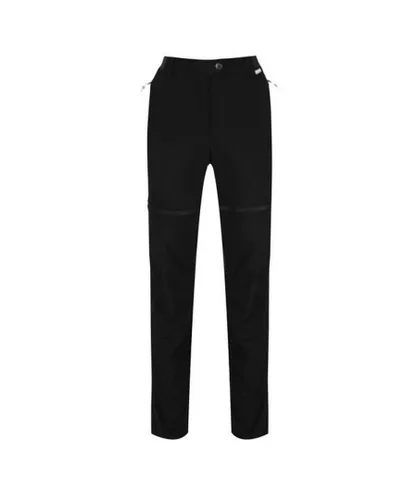 Regatta Womens/Ladies Mountain Zip-Off Trousers (Black)