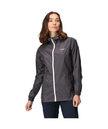 Regatta Womens Ladies Pack It Jacket III Waterproof Durable - Grey Polyamide