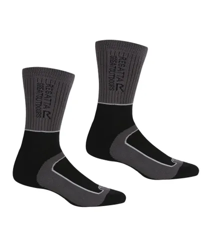Regatta Womens/Ladies Samaris 2 Season Boot Socks (Briar Grey/Light Steel) - Dark Grey