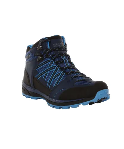 Regatta Womens/Ladies Samaris Mid II Hiking Boots (Dark Denim/Ethereal) - Blue