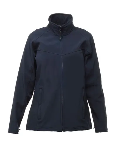 Regatta Womens/Ladies Uproar Softshell Jacket (Water Repellent & Wind Resistant) (Navy/Navy)