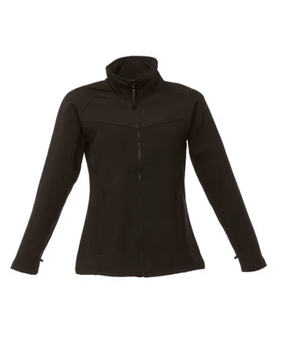 Regatta Womens Ladies Uproar Softshell Wind Resistant Jacket - Black