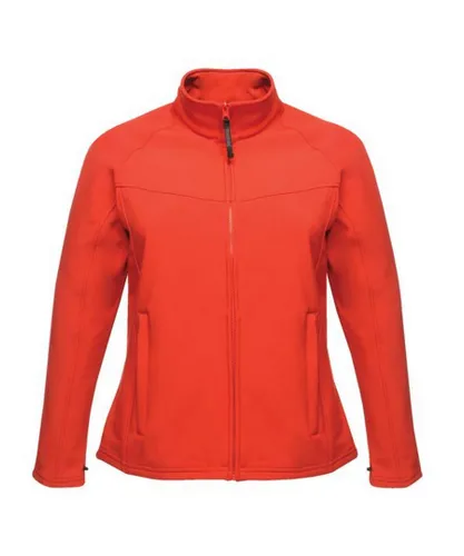 Regatta Womens Ladies Uproar Softshell Wind Resistant Jacket (Red)