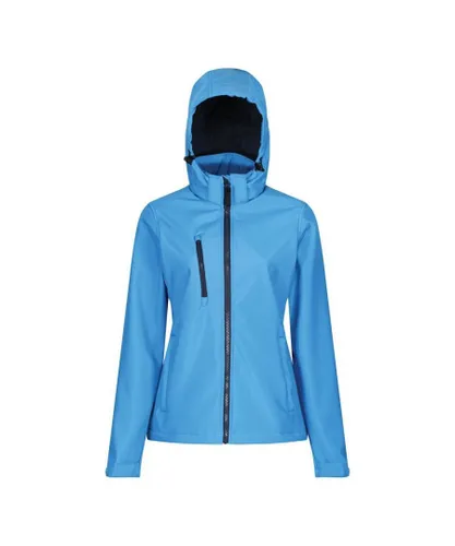 Regatta Womens/Ladies Venturer Hooded Soft Shell Jacket (French Blue/Navy)
