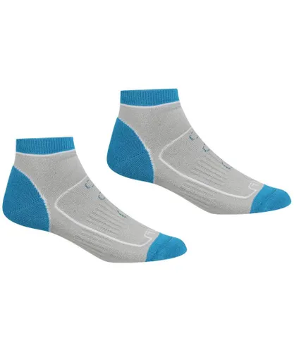 Regatta Womens Lady Samaris Wicking Trail Walking Socks - Grey Coolmax
