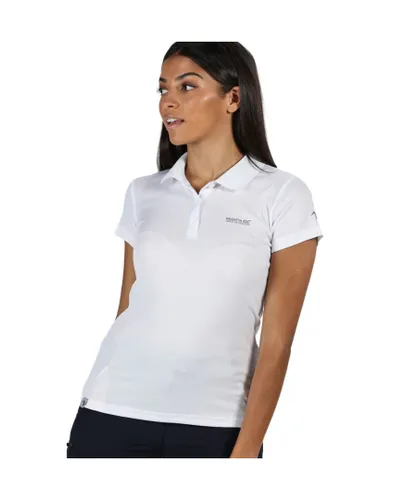 Regatta Womens Maverick V Quick Drying Wicking Polo Shirt - White