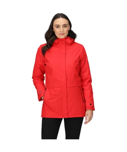 Regatta Womens Myla II Waterproof Hooded Insulated Coat - Red