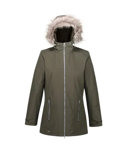 Regatta Womens Myla Waterproof Hydrafort Jacket Coat - Green