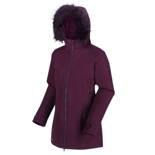 Regatta Womens Myla Waterproof Insulated Jacket: Dark Burgundy: