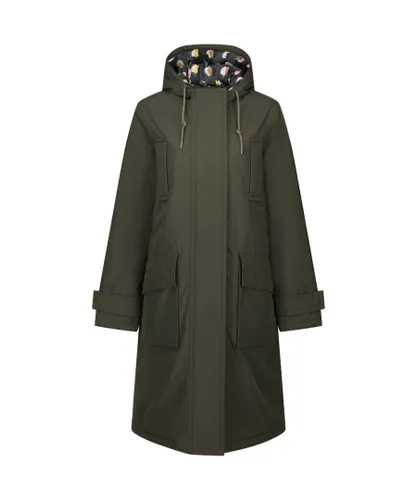 Regatta Womens Orla Longer Waterproof Hooded Jacket Coat - Green