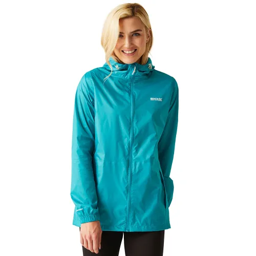 Regatta Womens Pack-It III Waterproof Jacket (Tahoe Blue)