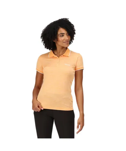 Regatta Womens Remex II Quick Dry Wicking Active Polo Shirt - Yellow