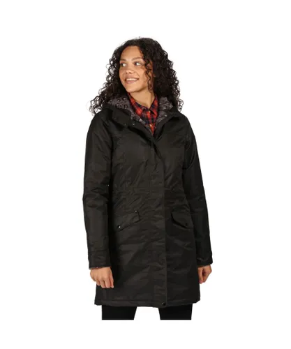 Regatta Womens Rimona Waterproof Insulated Parka Coat Jacket - Black