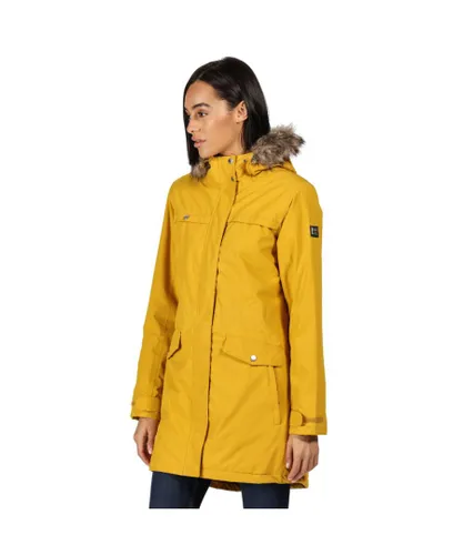 Regatta Womens Serleena II Waterproof Insulated Parka Coat - Yellow