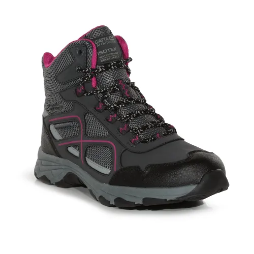 Regatta Womens Vendeavour Waterproof Hiking Boots (Ash / Pink Potion)