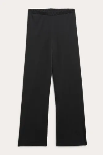 Regular fit soft trousers - Black