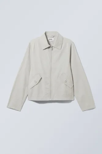 Regular Linen Blend Jacket - Beige