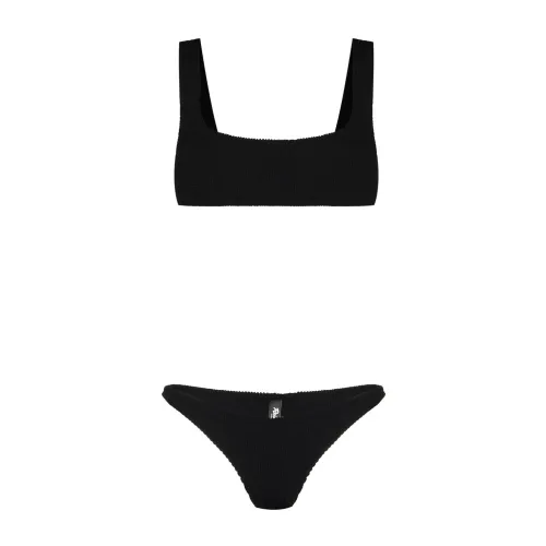 Reina Olga , Black Ginny Scrunch Bikini Set ,Black female, Sizes: ONE