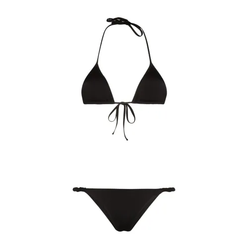 Reina Olga , Black Sea Clothing Scrunchie Bikini Set ,Black female, Sizes: