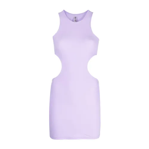 Reina Olga , Lilac Cut-Out Sleeveless Dress ,Purple female, Sizes: