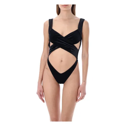 Reina Olga , One-piece Swimsuit Exoticav ,Black female, Sizes: