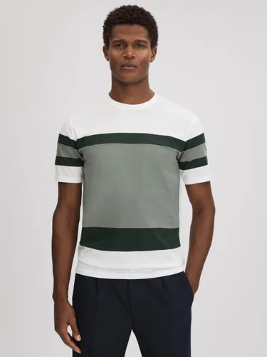 Reiss Auckland Short Sleeve T-Shirt - Sage/Multi - Male