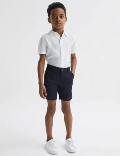 Reiss Boys Pure Linen Shirt (3-14 Yrs) - 6-7 Y - White, White