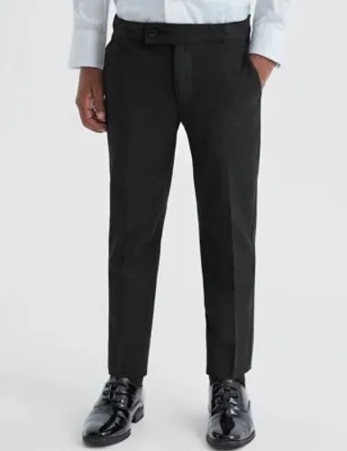 Reiss Boys Slim Wool Blend Suit Trousers (3-14 Yrs) - 13-14 - Black, Black