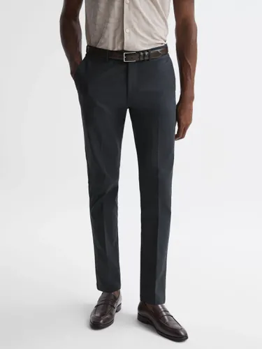 Reiss Eastbury Straight Fit Chino Trousers, Dark Grey - Dark Grey - Male