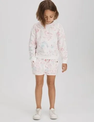 Reiss Girls 2pc Cotton Rich Floral Outfit (4-14 Yrs) - 12-13 - Pink, Pink