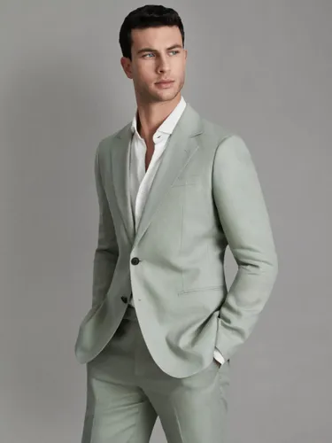 Reiss Kin Linen Tailored Jacket - Apple - Male