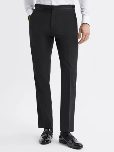 Reiss Poker Wool Blend Suit Trousers - Black - Male