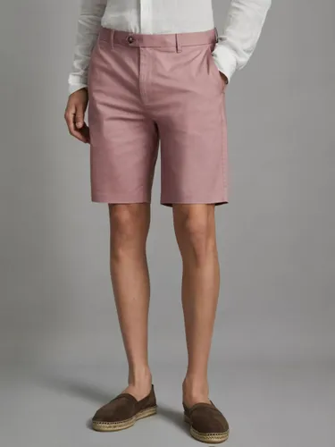 Reiss Wicket Casual Chino Shorts - Dusty Pink - Male