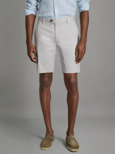 Reiss Wicket Casual Chino Shorts - Ice Grey - Male