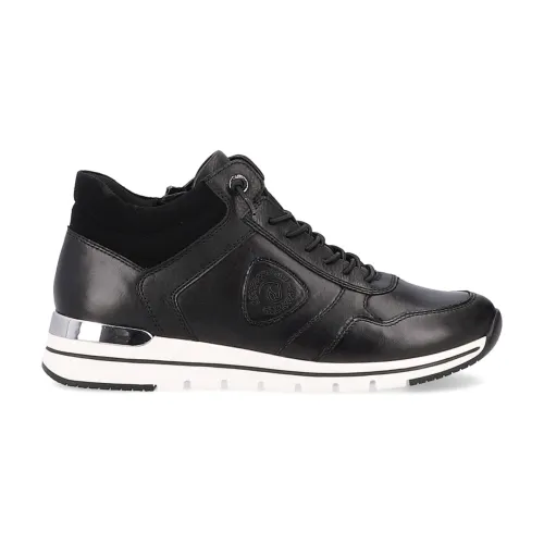 Remonte , Black Closed Sneakers for Women ,Black female, Sizes: