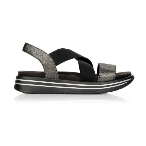 Remonte , nero casual open sandals ,Black female, Sizes: