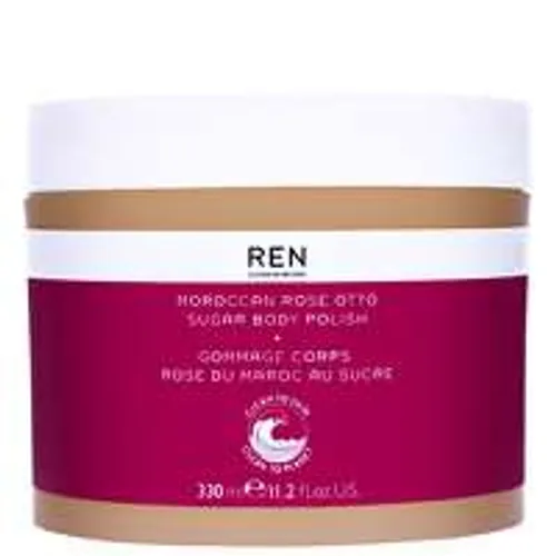 REN Clean Skincare Body Moroccan Rose Otto Sugar Body Polish 330ml / 11.2 fl.oz.