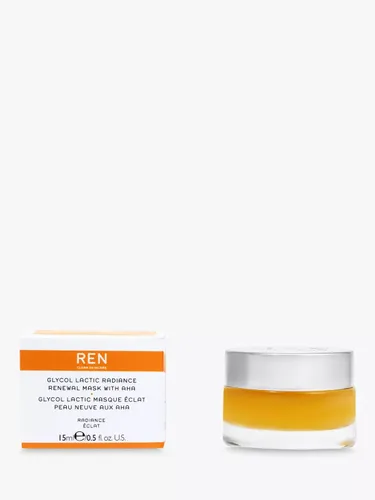 REN Clean Skincare Glycol Lactic Radiance Renewal Mask, Mini, 15ml - Unisex - Size: 15ml