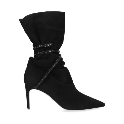 René Caovilla , Heeled Boots ,Black female, Sizes: