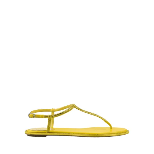 René Caovilla , Rene Caovilla Sandals Yellow ,Yellow female, Sizes: