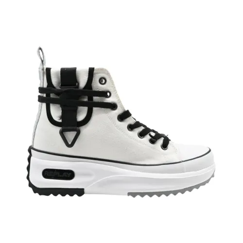 Replay , Aqua Pocket Sneakers White Black ,Multicolor female, Sizes: