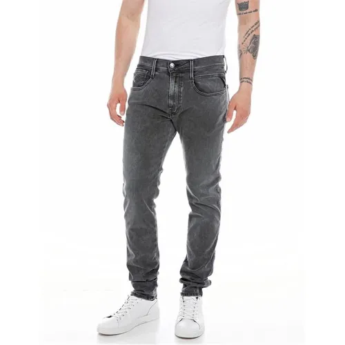 Replay Hyperflex Anbass Slim Jeans - Grey