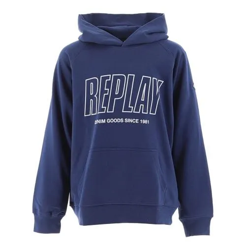 Replay Kids Navy Stroke Logo Sweatshirt