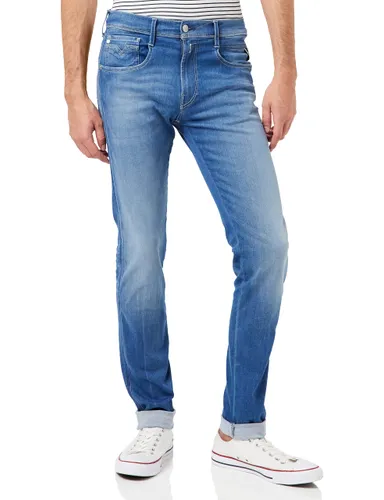 Replay men's Anbass slim-fit Hyperflex jeans made of