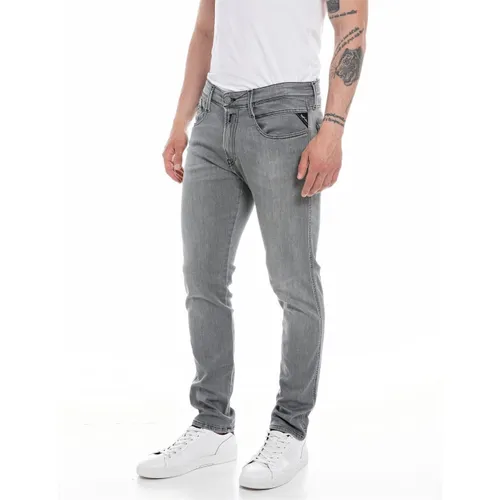 Replay Men's Anbass Slim Fit Jeans with Power Stretch